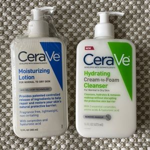 CeraVe Face Wash and Lotion